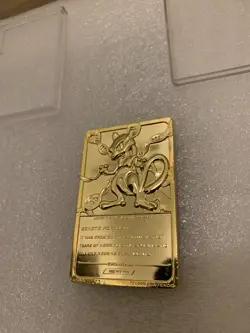 Perfect 1999 Pokemon "Mewtwo" 23 Karat Gold Plated Special Edition - Image 5