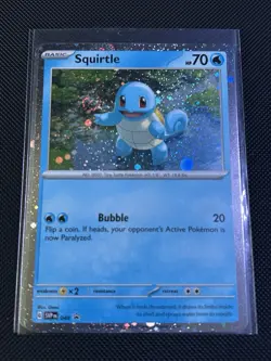 Pokemon Scarlet And Violet 2 Squirtle Cosmo Promo Cards One With Swirl (lot11) - Image 2