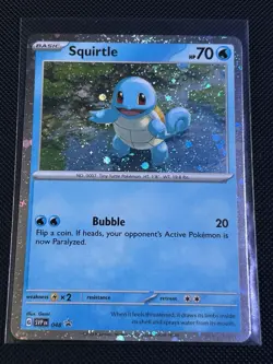 Pokemon Scarlet And Violet 2 Squirtle Cosmo Promo Cards One With Swirl (lot11) - Image 5