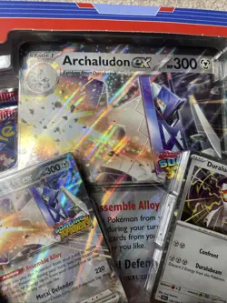 Pokemon TCG Archaludon ex box 2x destined rival & journey together stamped card - Image 5