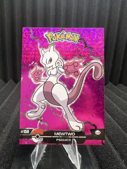 Mewtwo #150 - Crystal Holo Box Hit - Crystal Dark Black - Pokemon Card - Image 1