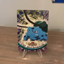 Pokemon Card - Bulbasaur #01 - Topps Series 1 - Red Logo - Image 1