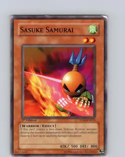 Yu-Gi-Oh TCG Sasuke Samurai 5DS2-EN010 1st Edition Common Card Played MP - Image 1