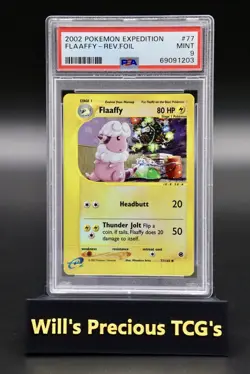 PSA 9 Flaaffy 77/165 Expedition 2003 Reverse Holo Pokemon Card WOTC E-Series - Image 1