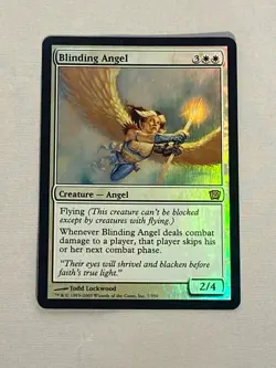 MTG FOIL Blinding Angel 9th Edition Magic the Gathering - Image 1