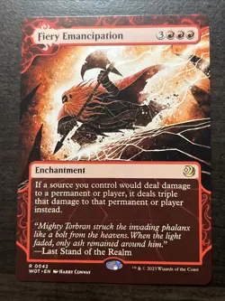 Fiery Emancipation Wilds of Eldraine: Enchanting Tales Regular - Image 1