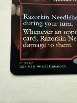 MTG Razorkin Needlehead 0347 (Borderless) Foil Duskmourn: House of Horror NM DSK - Image 2
