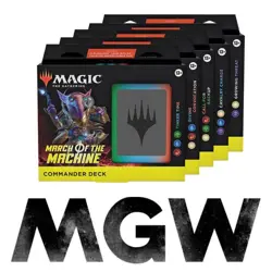MTG - March Of The Machine Commander Deck Set of 5 Factory Seale Ships 21 Apr 23 - Image 1