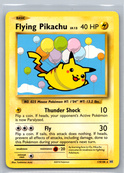 Flying Pikachu 110/108 Evolutions Secret Rare Pokemon Card LP - Image 1
