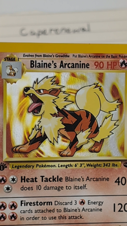 Pokemon TCG Blaine's Arcanine 1/132 Gym Challenge 1st Edition Holo - Image 2
