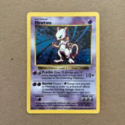 Mewtwo - Pokemon SHADOWLESS 10/102 Base Set HOLO - MP - Image 1