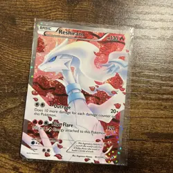 Pokemon TCG Reshiram RC22/RC25 Full Art Rare Legendary Treasures NEAR MINT NM - Image 1