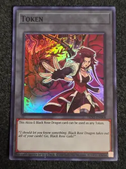 Akiza & Black Rose Dragon TKN5-EN008 Token Super Rare VLP - Image 1