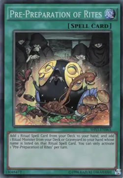 Yugioh Pre-Preparation of Rites SHVI-EN065 Super Rare NM - Image 1
