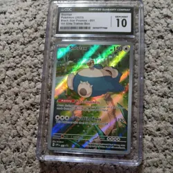CGC 10 Snorlax 051 SVP Pokemon Card 151 English Black Star Promo GEM MINT TCG - Image 1