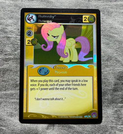 My little pony Flutershy Flutterguy #Pf4 Promo Foil absolute discord card CCG - Image 1