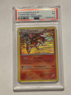 2013 Pokemon Black & White Legendary Treasures Charizard Holo 19/113 PSA 7! - Image 4