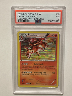 2013 Pokemon Black & White Legendary Treasures Charizard Holo 19/113 PSA 7! - Image 5