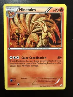Ninetales 21/113 - Legendary Treasures - Rare - Pokemon TCG - LP - Image 1