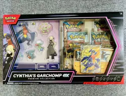 Pokemon TCG Scarlet & Violet Cynthia’s Garchomp EX Premium Collection Box New! - Image 1