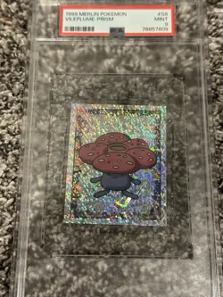 S8 Vileplume 1998 Pokemon Merlin Prism PSA Mint 9 - Image 1