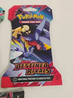 Pokemon 6 Sealed Twilight Masquerade/Sleeved Destined Rivals Booster Packs - Image 2