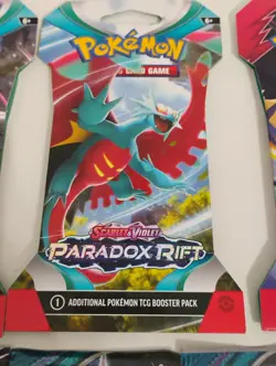 Pokemon 6 Sealed Twilight Masquerade/Sleeved Destined Rivals Booster Packs - Image 3