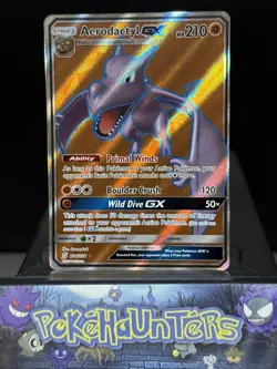 Pokemon Card Aerodactyl GX 224/236 Unified Minds Full Art Near Mint - Image 1