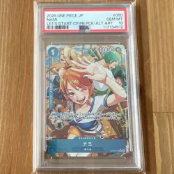 PSA 10 Nami OP09-050 R Let's Start Campaign Promo Pack One Piece Card 2025 Japan - Image 1