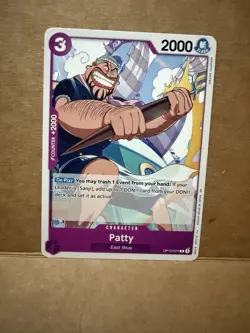 OP12-074 Patty : Common English One Piece TCG Card : OP12: Legacy of the Master - Image 1