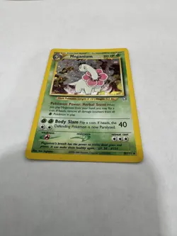Pokemon TCG Meganium 10/111 Neo Genesis Unlimited Holo Card - Image 2