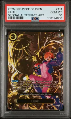 2025 ONE PIECE OP13-CARRYING ON HIS WILL SPECIAL ALTERNATE ART LILITH PSA 10 - Image 1