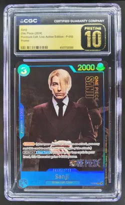 2024 ONE PIECE SANJI LIVE ACTION PROMO P-050 CGC 10 PRISTINE TL3 - Image 1