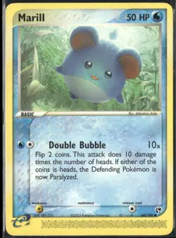 Marill 68/100 EX Sandstorm Pokemon English Card (MP) - Image 1