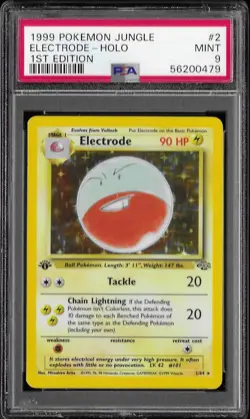1999 Pokemon Jungle #2 Electrode 1st edition Holo PSA 9 MINT card 2/64 - Image 1