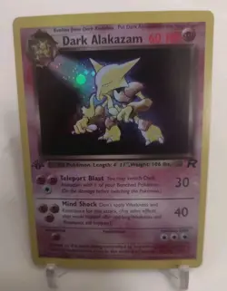 "Custom-made" High Quality, 1st Ed. Dark Alakazam*Display-card*" - Image 1