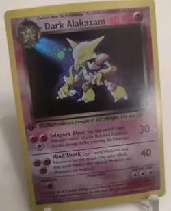 "Custom-made" High Quality, 1st Ed. Dark Alakazam*Display-card*" - Image 2