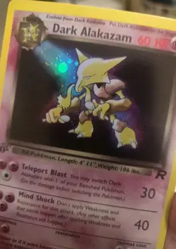 "Custom-made" High Quality, 1st Ed. Dark Alakazam*Display-card*" - Image 3