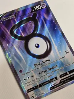 Unown V 176/195 Silver Tempest NM Full Art Pokemon Card - Image 4