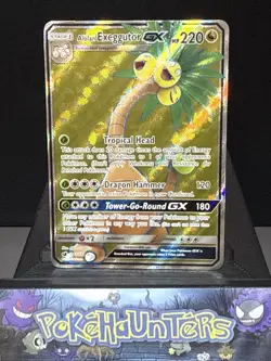Pokemon Card Alolan Exeggutor GX 107/111 Full Art Crimson Invasion Holo NM - Image 1