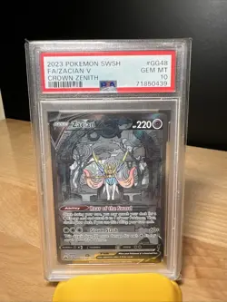 PSA 10 Zacian V GG48/GG70 Pokemon Crown Zenith Galarian Gallery Card - Image 1