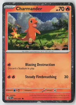 Charmander - (Cosmos Holo) 007/091 - Miscellaneous Cards & Products Holo - PTCG - Image 1
