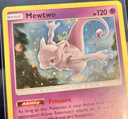Mewtwo SM77 Holo Black Star Promo Pokemon Card 💫Swirl - Image 2