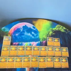 Nintendo Pokemon TCG Makuhita balck star promo cosmo holo 068 Promo 21 Card Lot - Image 1