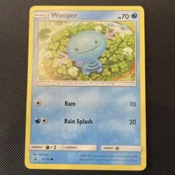 Wooper 25/70 Dragon Majesty Pokemon Card NM - Image 1