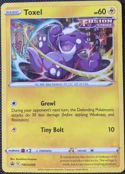 Toxel SWSH209 SWSH: Sword & Shield Black Star Promo Holo - Pokemon Card - Image 1