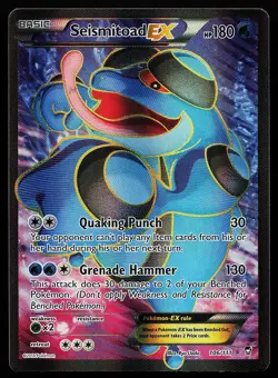 Seismitoad EX 106/111 Ultra Rare Full Art XY Furious Fists Pokemon Card - Image 1