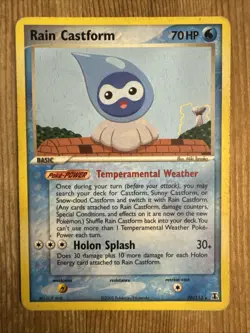 Rain Castform 26/113 2005 EX Delta Species Pokemon Card Non Holo Rare - DMG - Image 1