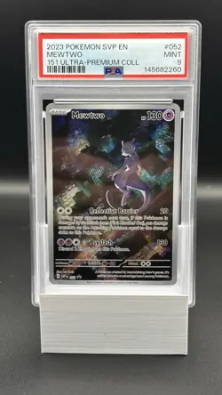Pokemon Mewtwo Holo Black Star Promo TCG Card 52 PSA 9 - Image 1