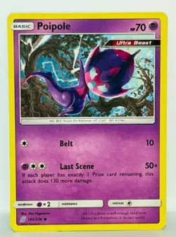 Poipole 102/236 Pokemon Card TCG Unified Minds Non Holo NM - Image 1